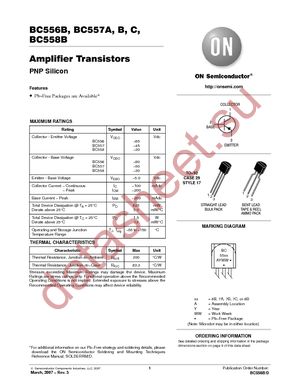 BC557AZL1 datasheet  